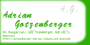 adrian gotzemberger business card